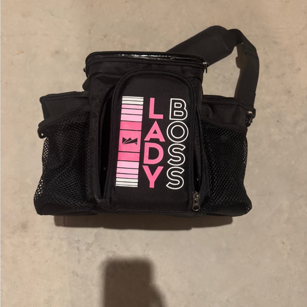 Black and Pink Lady Boss Cooler Bag